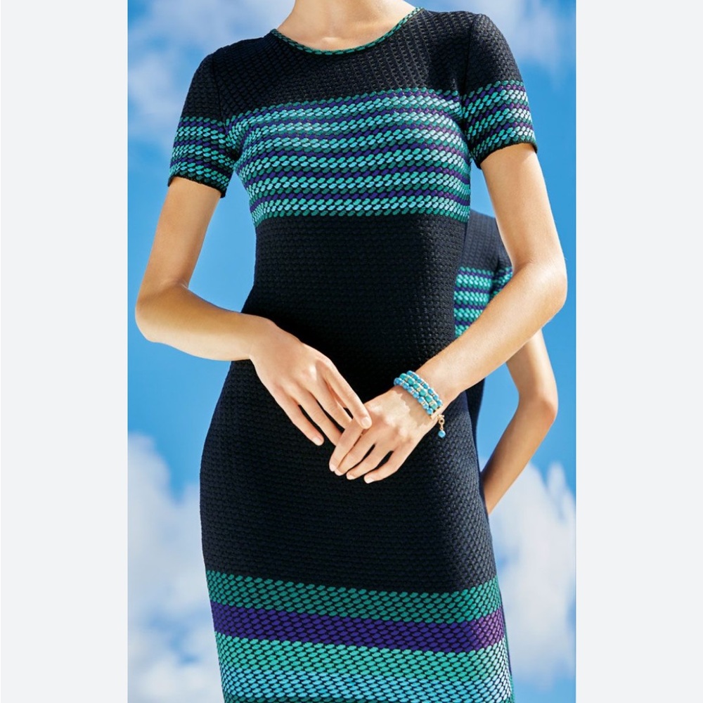 EUC St John Marco Stitch Knit Striped Sheath Dress - Picture 2 of 5